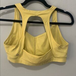 Lululemon Run Pace Yellow Bra